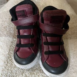 Maroon Converse All Star High Top Toddler Boy Shoe